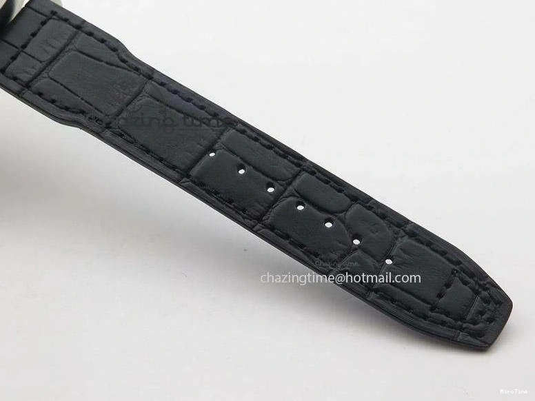 MIROTIME 0215 Soft Pilot Chrono 3777 43mm ZF 1:1 Best Edition Black Dial On Black Leather Strap A 7360